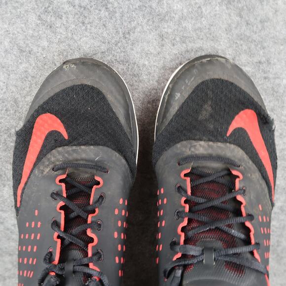 Nike Shoes Mens 11 Athletic Trainer FS Lite Run Sneakers Black Red Lightweight - Picture 8 of 14